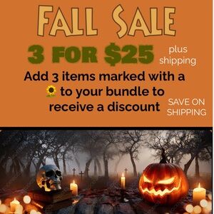 Three for Twenty-Five Sale - Save on shipping